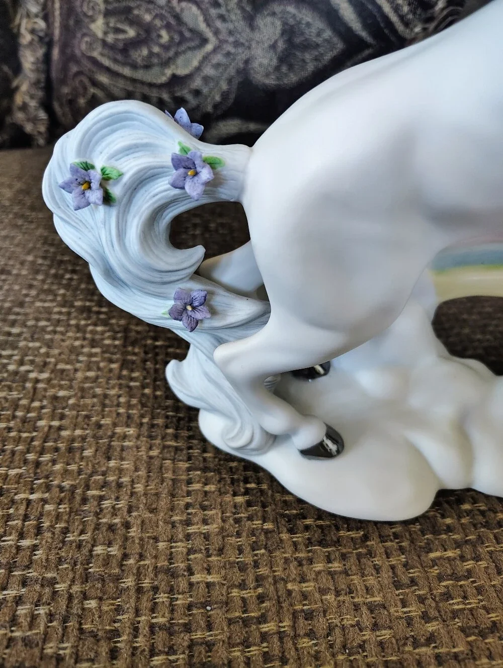 VTG Princeton Gallery “Love’s Rainbow” Fine Porcelain Unicorn Figurine 1996